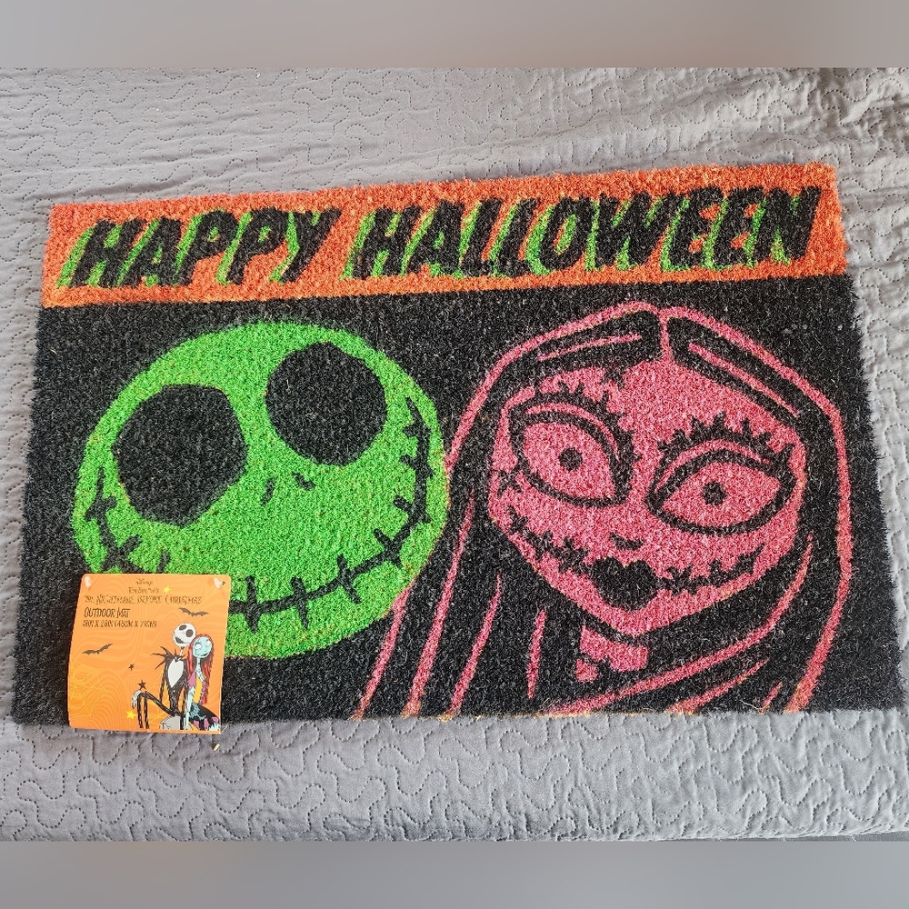 Nightmare before christmas outdoor mat